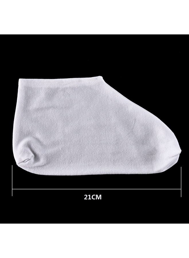 Hotop 3 Pairs Cotton Socks Lotion Absorbing Moisturizing Socks Spa Socks for Dry Feet, White - Image 2